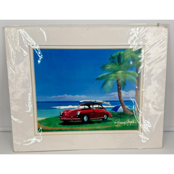 NA Other - Penny Gupton Life Is Good Watercolor Print Signed 2000 Matted 14x11 W/Certificat